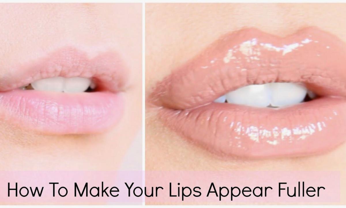 How to make lips chubby in house conditions?